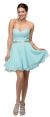 Main image of Strapless Lace Bust Short Homecoming Party Dress